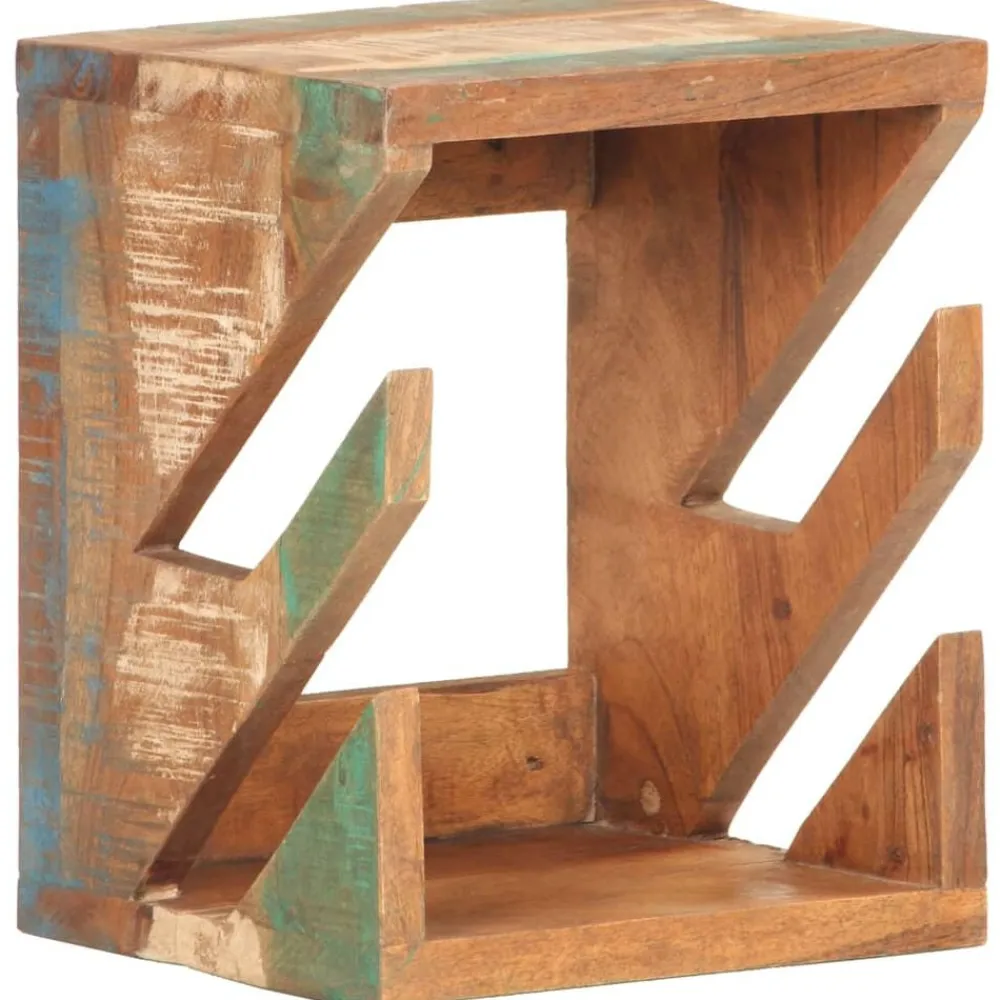 vidaXL Soporte para monopatín de pared madera reciclada 25x20x30 cm New
