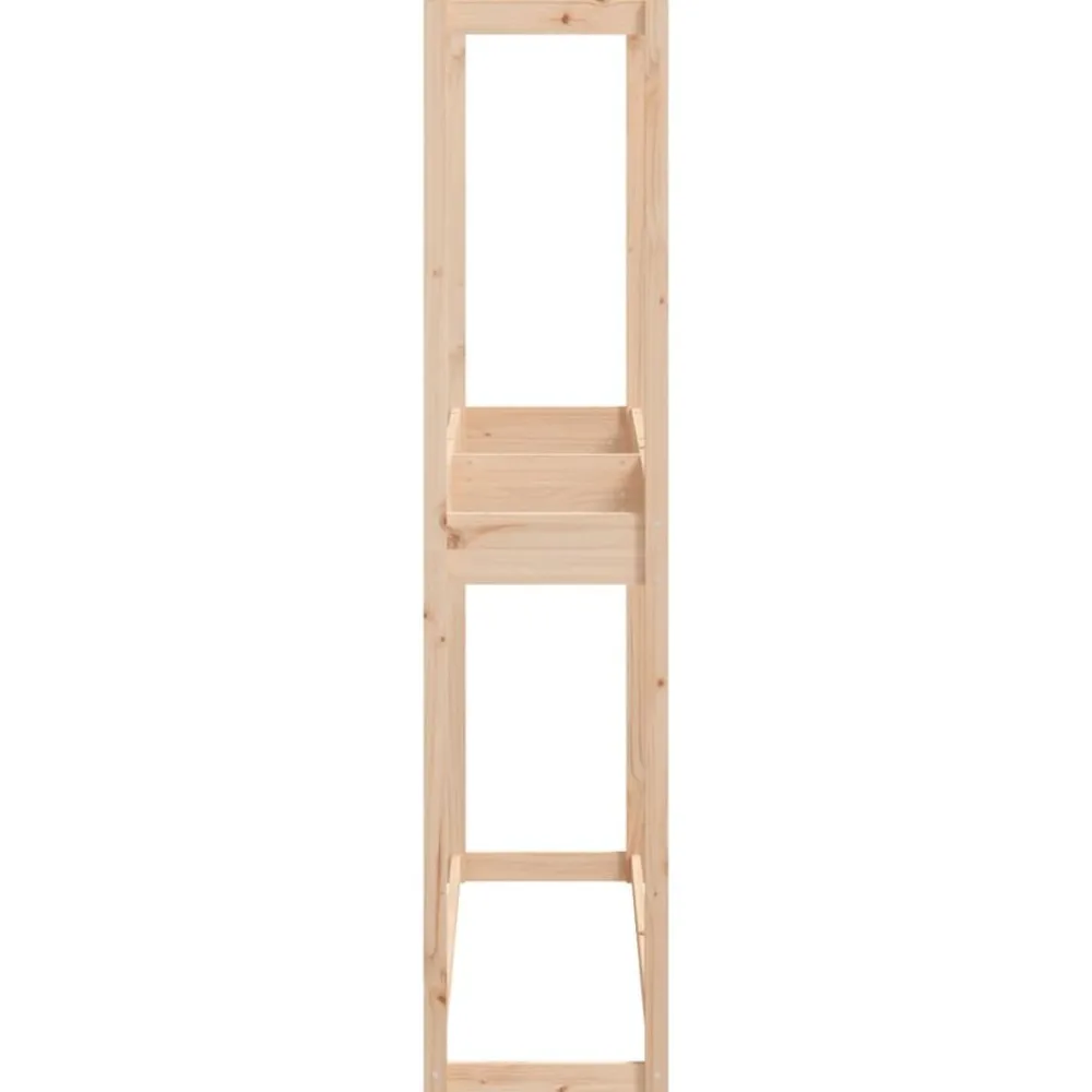 vidaXL Soporte para neumáticos madera maciza de pino 120x40x180 cm Natural Discount