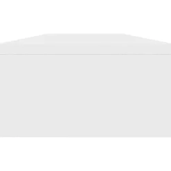 vidaXL Soporte para pantalla madera contrachapada 100x24x13 cm Blanco
