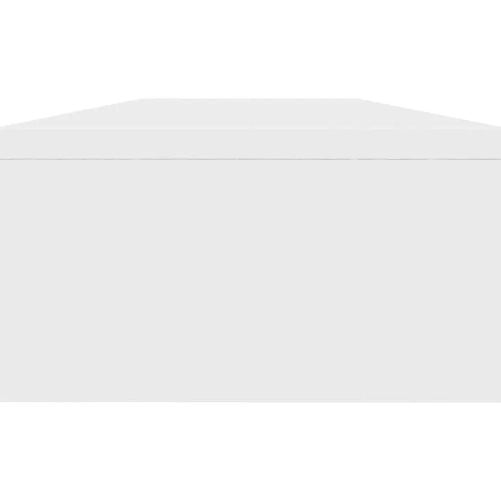 vidaXL Soporte para pantalla madera contrachapada 100x24x13 cm Blanco