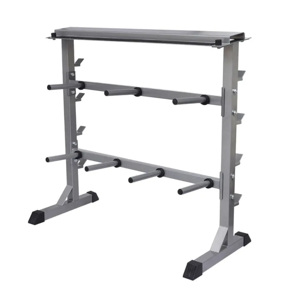 vidaXL Fitness Y Musculación-Soporte para pesas y mancuernas