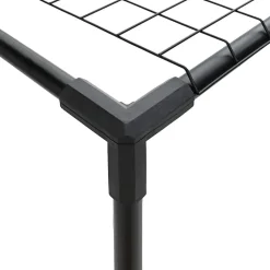vidaXL Jardín-Soporte para plantas de 3 niveles Negro 100 x 32 x 102 cm Acero