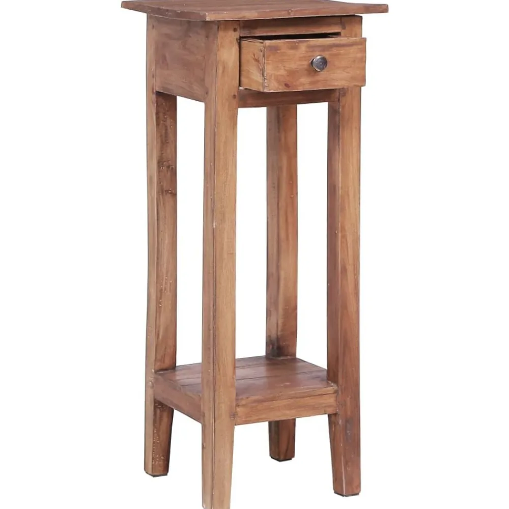 vidaXL Soporte para plantas madera maciza de caoba 30x30x75 cm Hot
