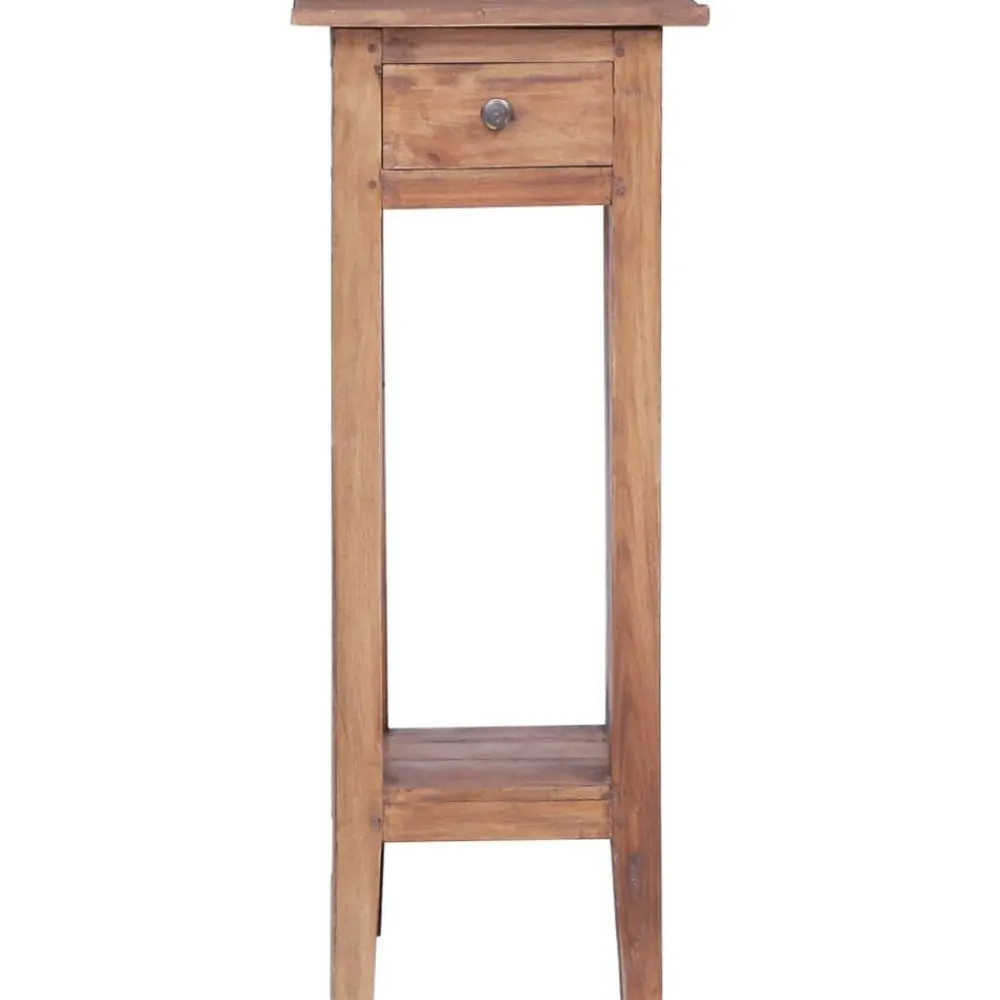 vidaXL Soporte para plantas madera maciza de caoba 30x30x75 cm Hot