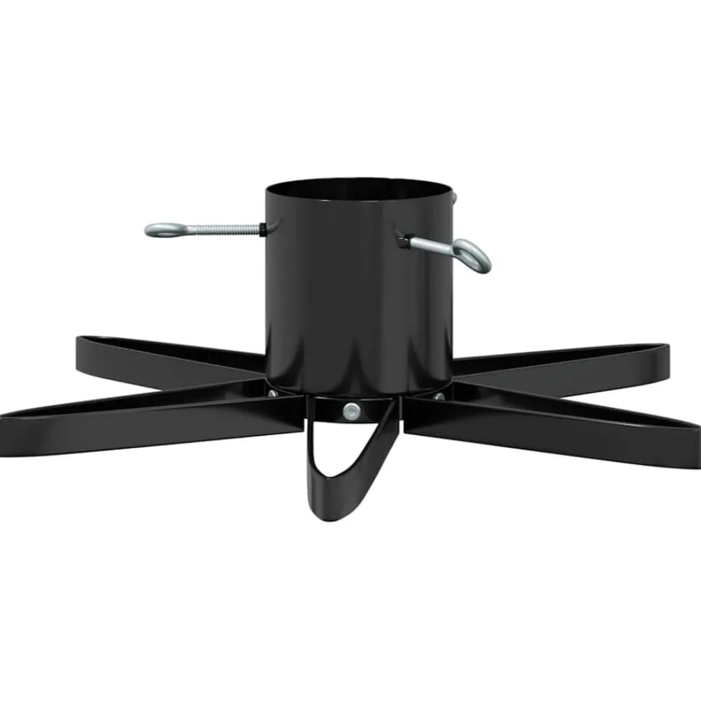 vidaXL Soporte para Árbol de Navidad 50 x 50 x 15,5 cm Acero Negro Sale