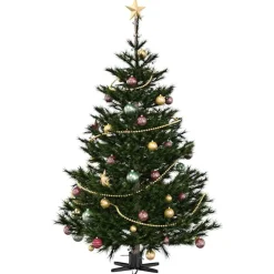 vidaXL Soporte para Árbol de Navidad 50 x 50 x 15,5 cm Acero Negro Sale