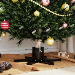 vidaXL Soporte para Árbol de Navidad 50 x 50 x 15,5 cm Acero Negro Sale