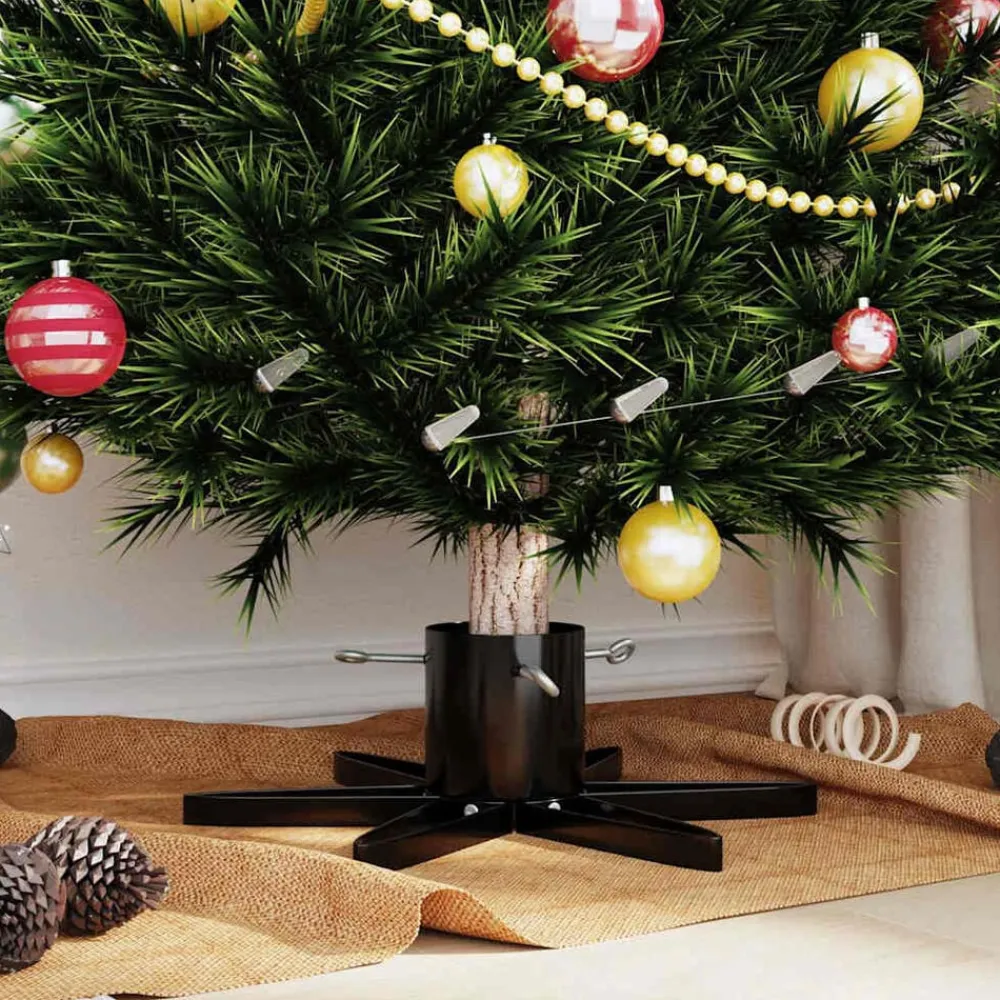vidaXL Soporte para Árbol de Navidad 50 x 50 x 15,5 cm Acero Negro Sale