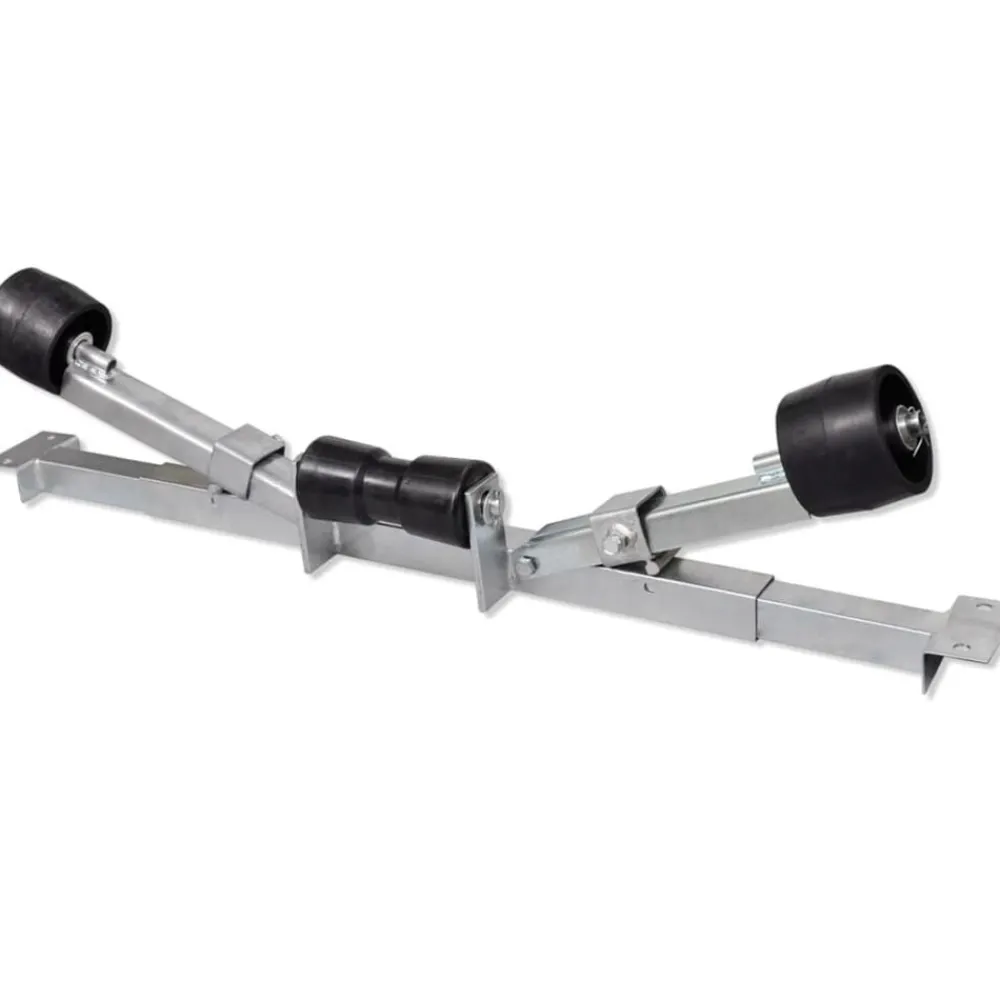 vidaXL Soporte para remolque de barco con rodillos Sale