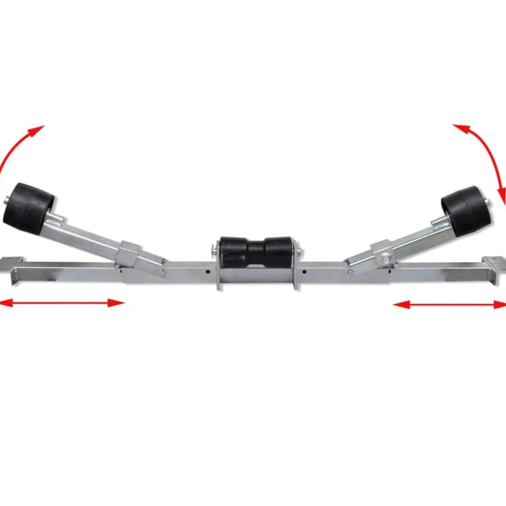 vidaXL Soporte para remolque de barco con rodillos Sale