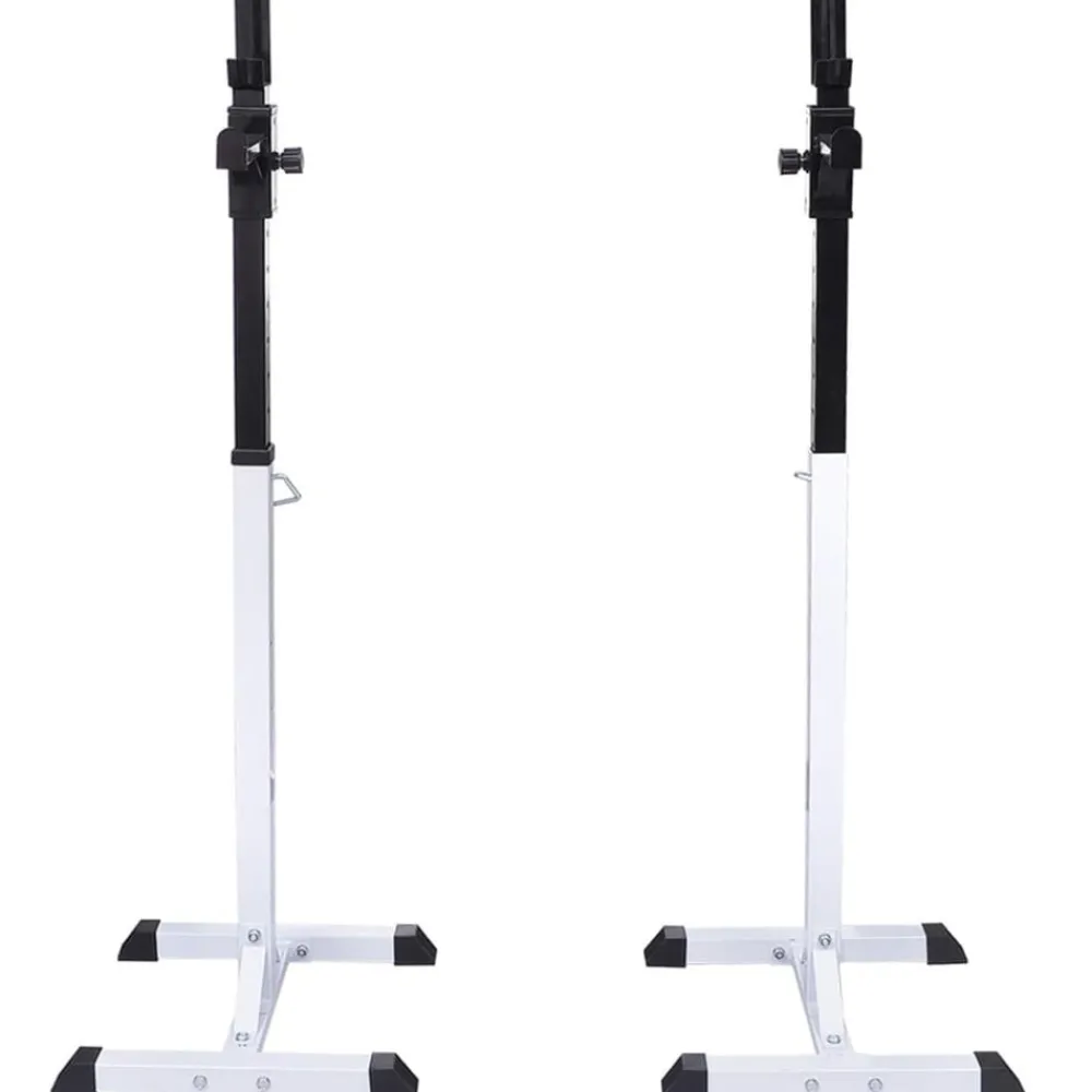 vidaXL Soporte para sentadillas con barra y mancuernas 30,5 kg Discount