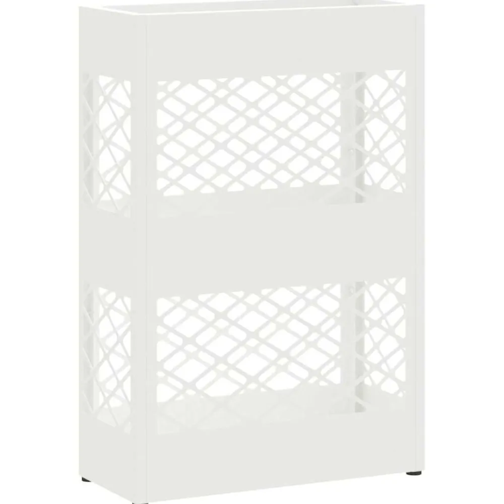 vidaXL Soporte para sombrilla 28 x 12 x 41 cm Acero White Best