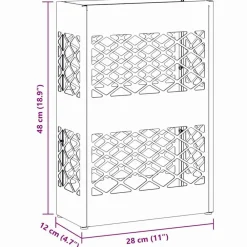 vidaXL Soporte para sombrilla 28 x 12 x 41 cm Acero White Best