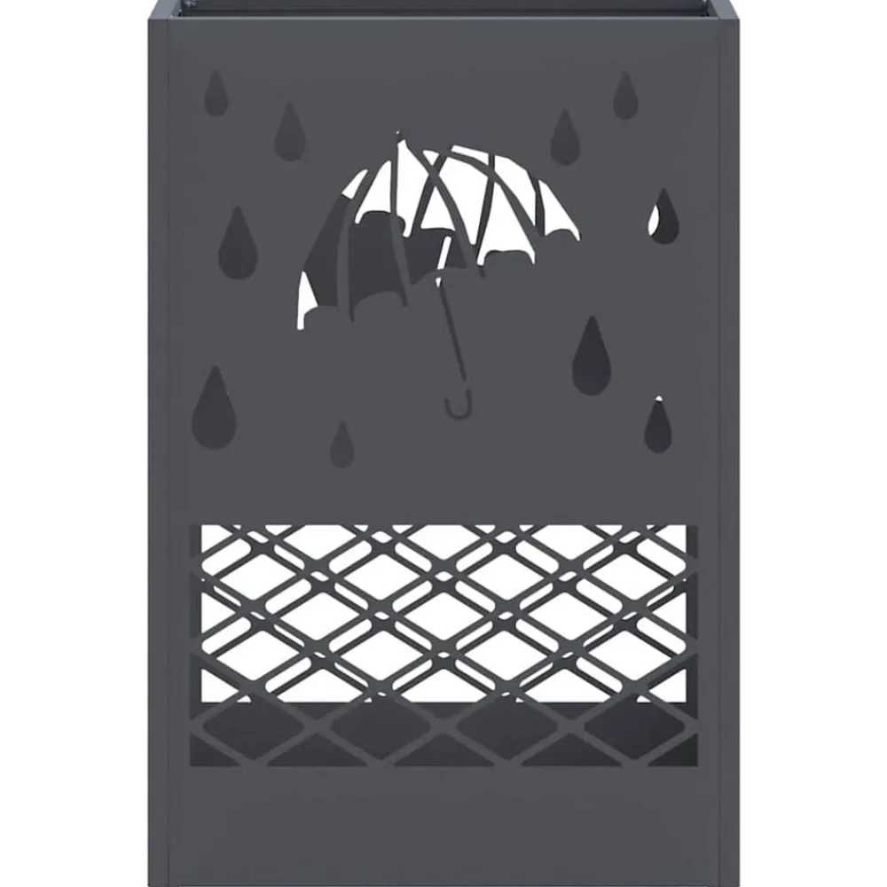 vidaXL Soporte para sombrilla 28 x 12 x 41 cm Acero Antracita Outlet