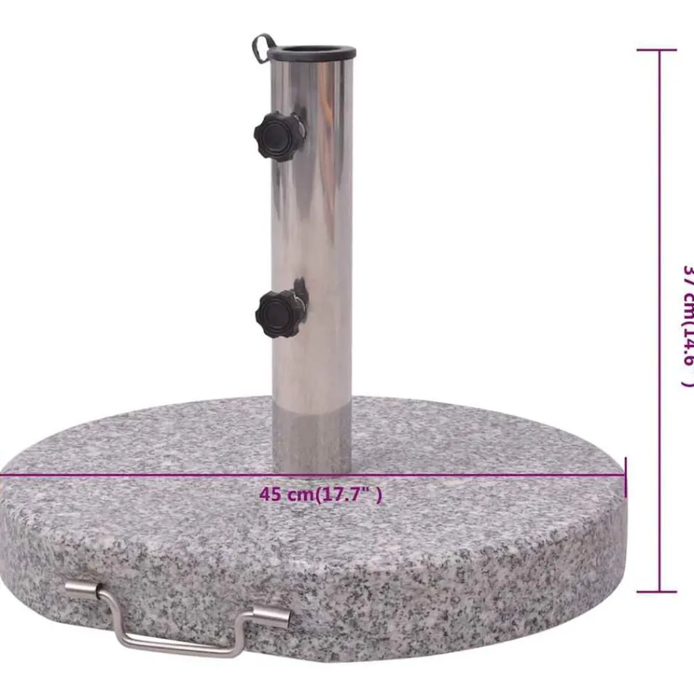 vidaXL Jardín-Soporte para sombrilla 45 cm