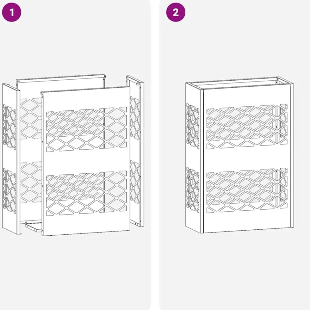 vidaXL Productos Del Hogar-Soporte para sombrilla 28 x 12 x 41 cm Acero