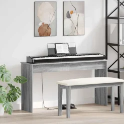 vidaXL Arte Y Ocio-Soporte para teclado 120 x 32 x 64 cm