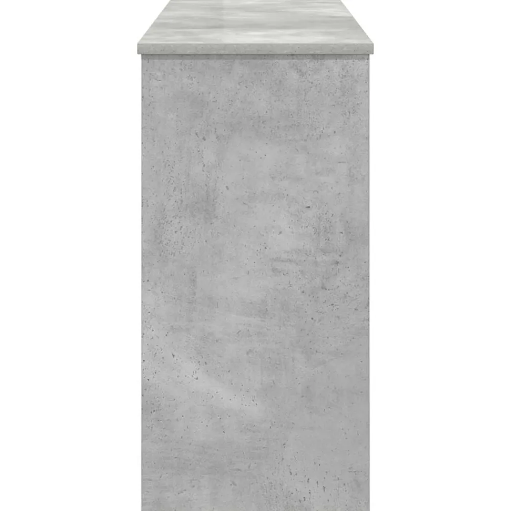 vidaXL Arte Y Ocio-Soporte para teclado Gris Concreto 120 x 32 x 64 cm