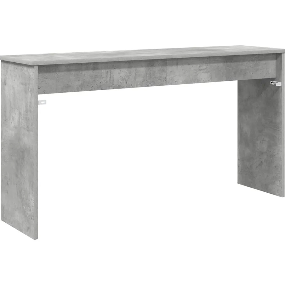 vidaXL Arte Y Ocio-Soporte para teclado Gris Concreto 120 x 32 x 64 cm