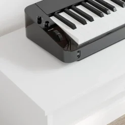 vidaXL Soporte para teclado 120 x 32 x 64 cm Madera de ingeniería White Sale