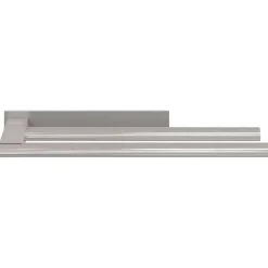 vidaXL Soporte para toallas 40 x 9 x 4 cm Acero inoxidable Plateado Hot