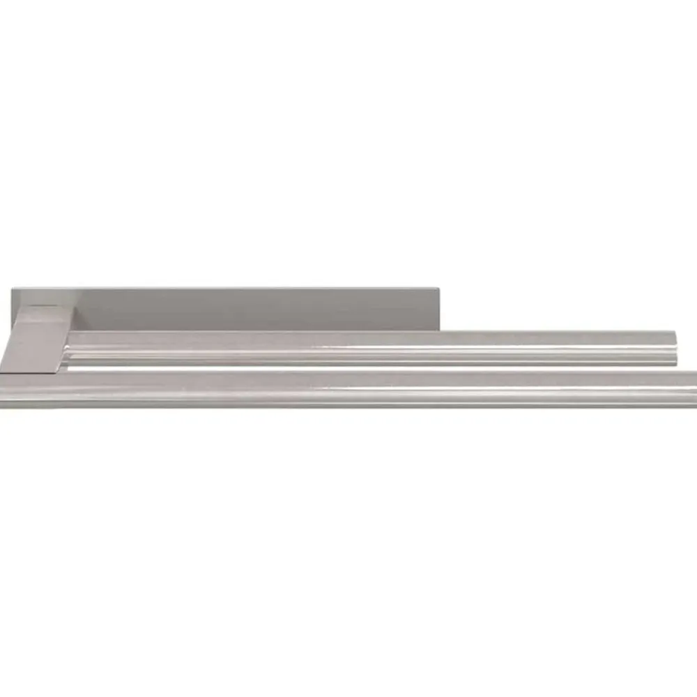 vidaXL Soporte para toallas 40 x 9 x 4 cm Acero inoxidable Plateado Hot