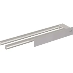 vidaXL Soporte para toallas 40 x 9 x 4 cm Acero inoxidable Plateado Hot