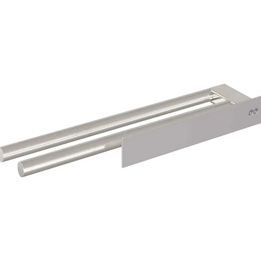 vidaXL Soporte para toallas 40 x 9 x 4 cm Acero inoxidable Plateado Hot