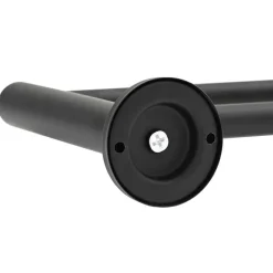 vidaXL Soporte para toallas Negro 61 x 14,5 x 5 cm Acero inoxidable New