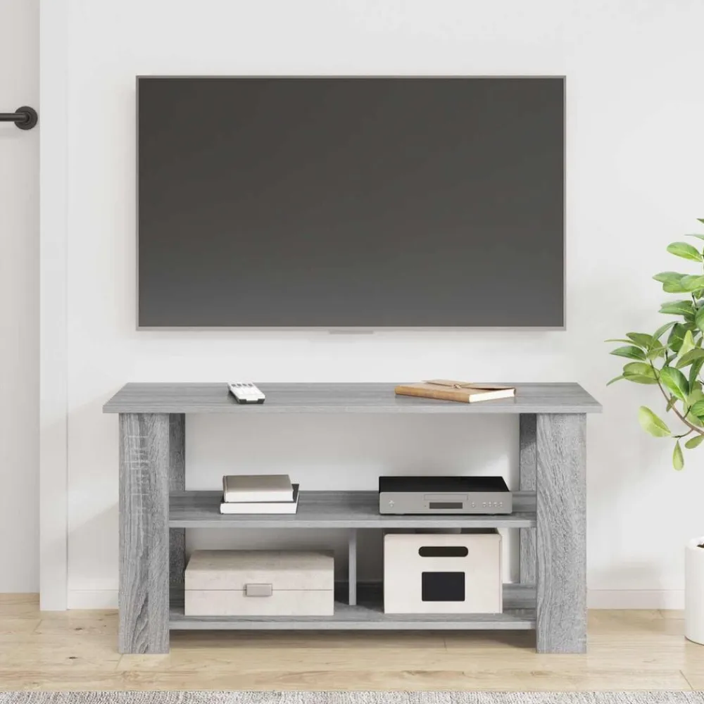 vidaXL Soporte para TV 100 x 40 x 50 cm Gris sonoma Sale