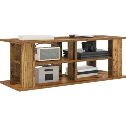vidaXL Soporte para TV Madera vieja 96 x 35 x 33,5 cm Madera envejecida Discount