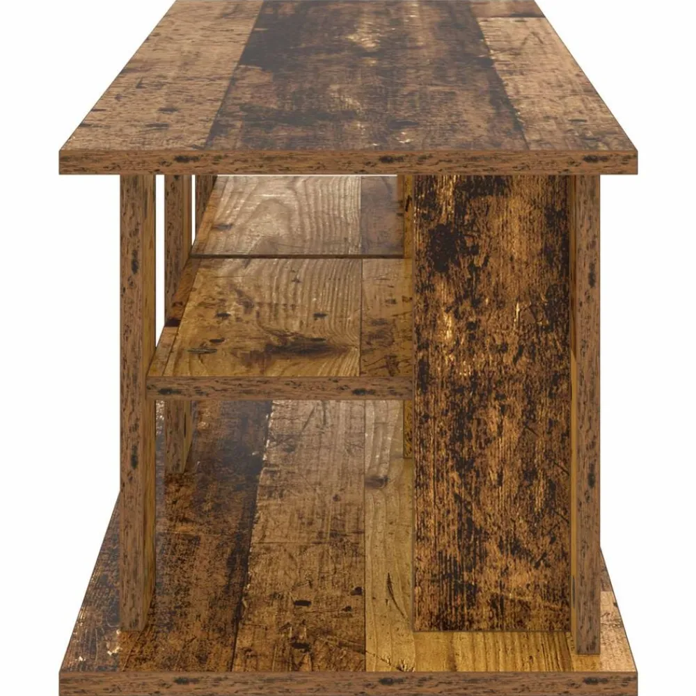 vidaXL Soporte para TV Madera vieja 96 x 35 x 33,5 cm Madera envejecida Discount