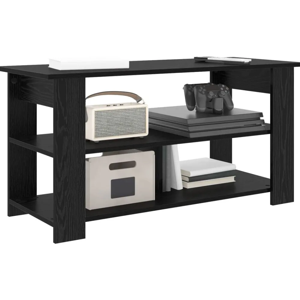 vidaXL Soporte para TV 100 x 40 x 50 cm Roble negro New