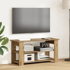 vidaXL Muebles Tv-Soporte para TV Roble artesanal 100 x 40 x 50 cm