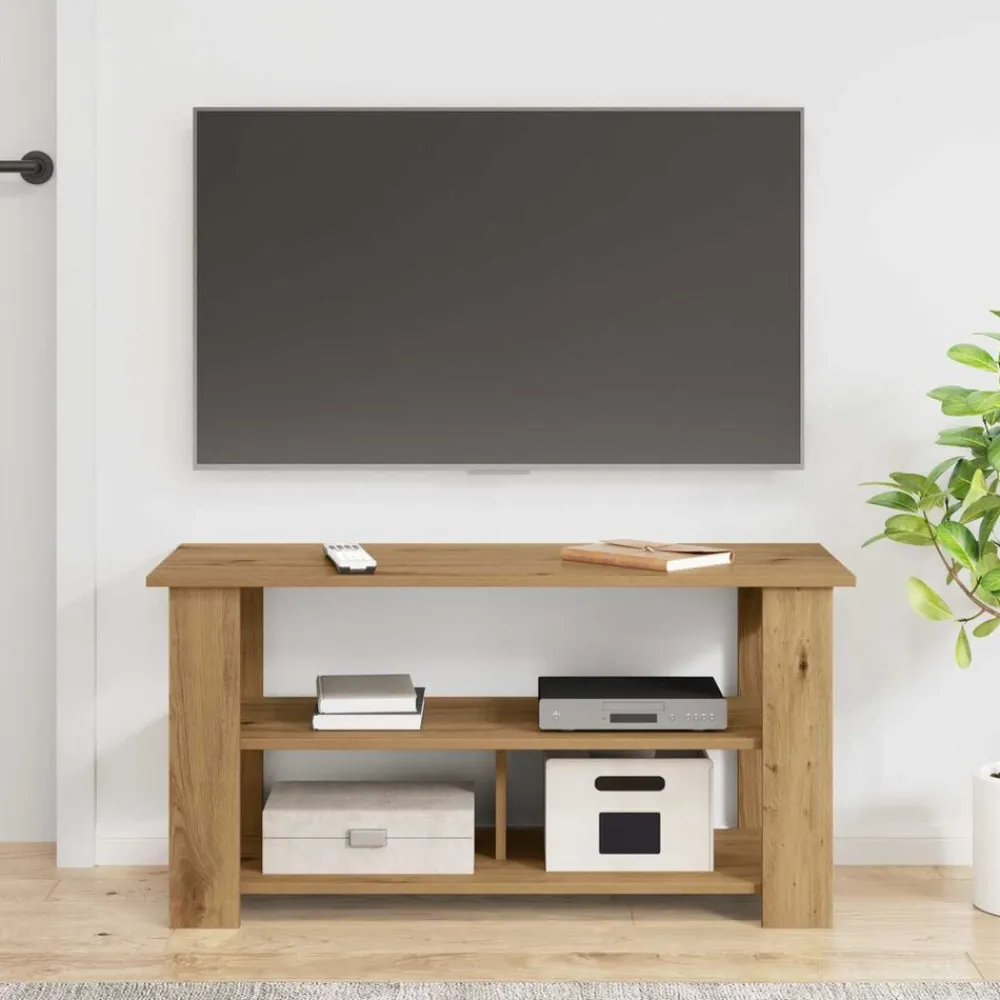 vidaXL Muebles Tv-Soporte para TV Roble artesanal 100 x 40 x 50 cm