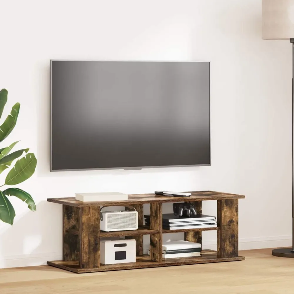 vidaXL Soporte para TV 96 x 35 x 33,5 cm Roble ahumado