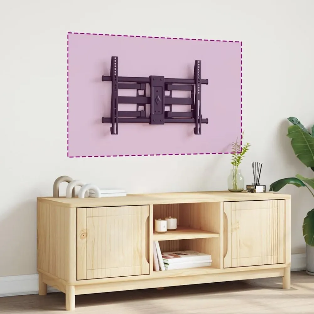 vidaXL Electrónica-Soporte pared TV pantalla 37''-80'' Max VESA 600x400 mm 40 kg
