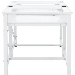 vidaXL Accesorios Para Electrodomésticos-Soporte pedestal doble lavadora con estantes extraíbles