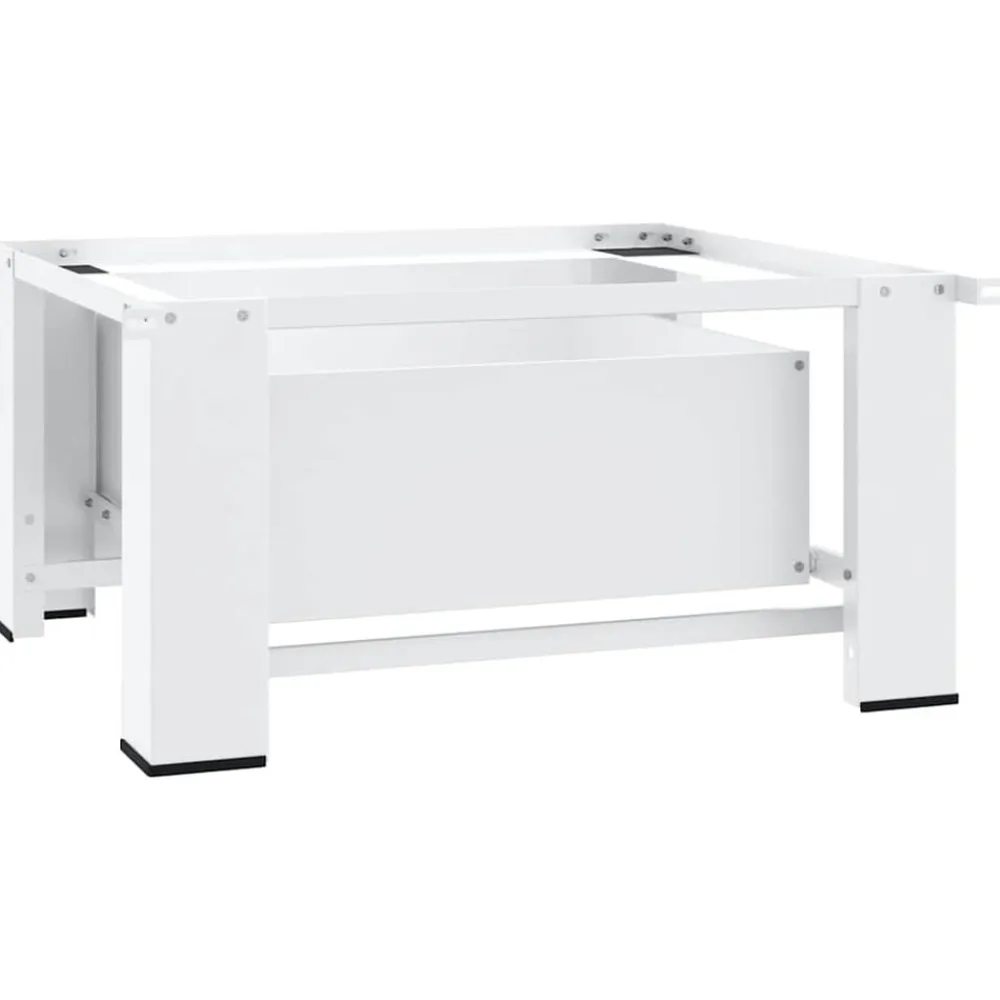 vidaXL Soporte pedestal para lavadora con cajón Blanco New
