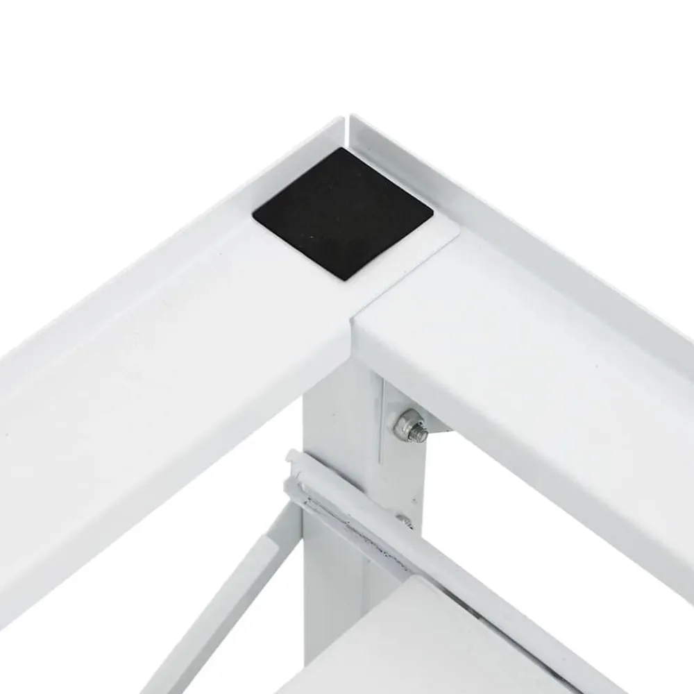 vidaXL Accesorios Para Electrodomésticos-Soporte pedestal para lavadora con estante extraíble