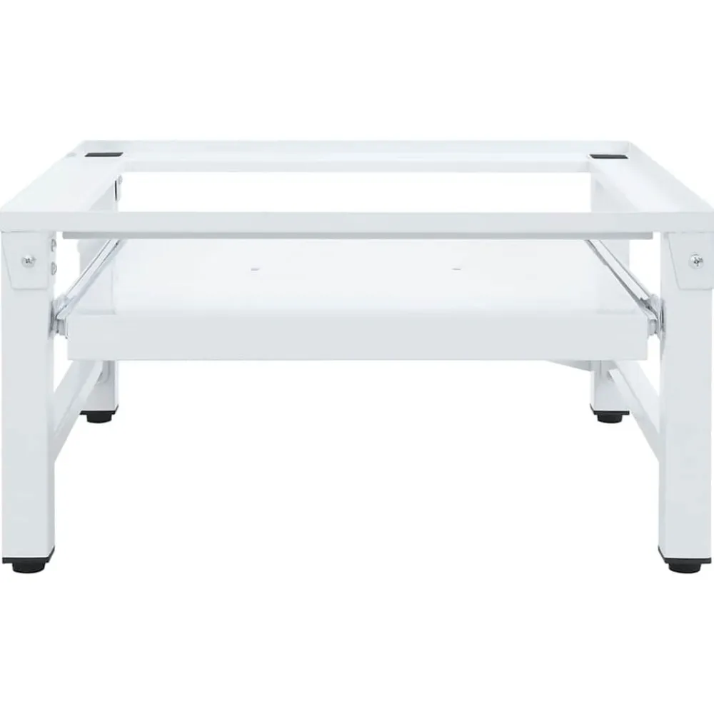 vidaXL Accesorios Para Electrodomésticos-Soporte pedestal para lavadora con estante extraíble