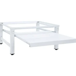 vidaXL Accesorios Para Electrodomésticos-Soporte pedestal para lavadora con estante extraíble