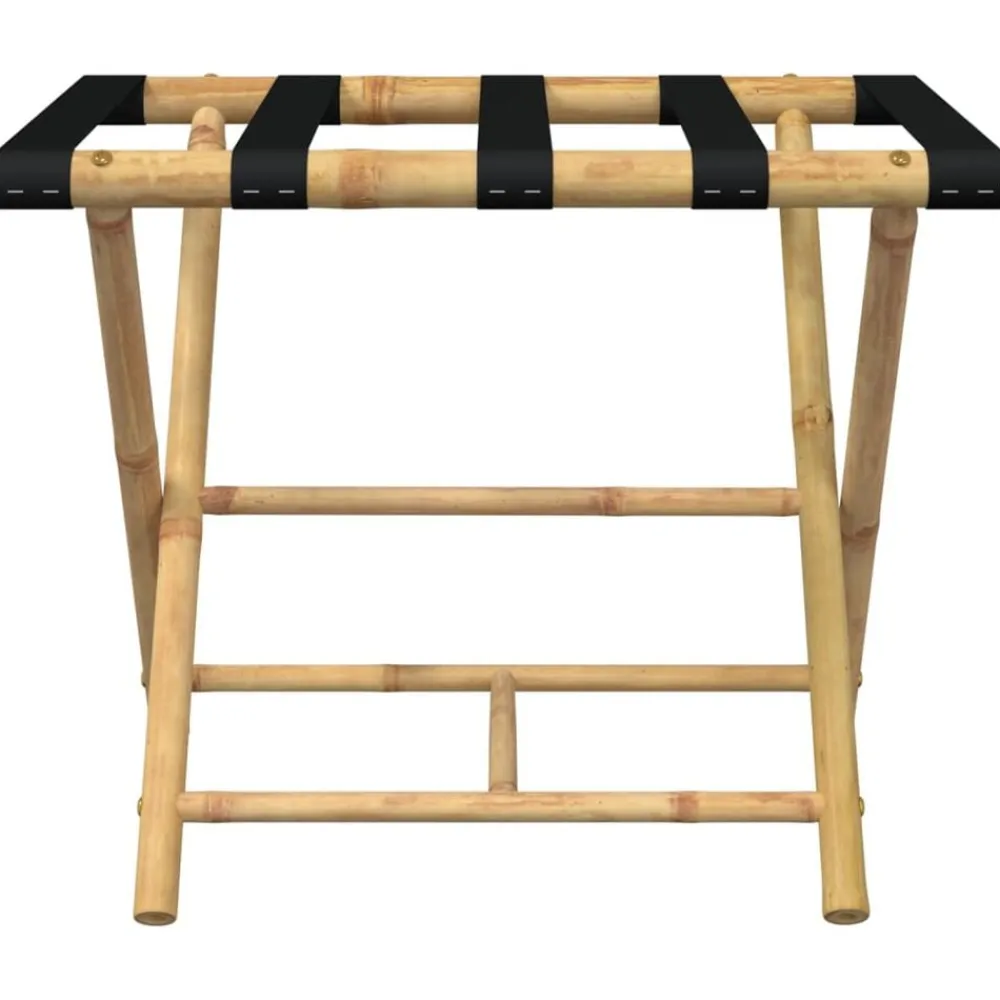 vidaXL Soporte plegable para maletas bambú 62x42x50,5 cm Hot
