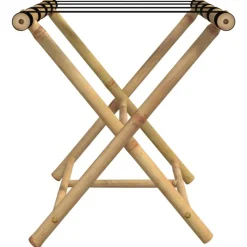 vidaXL Soporte plegable para maletas bambú 62x42x50,5 cm Hot