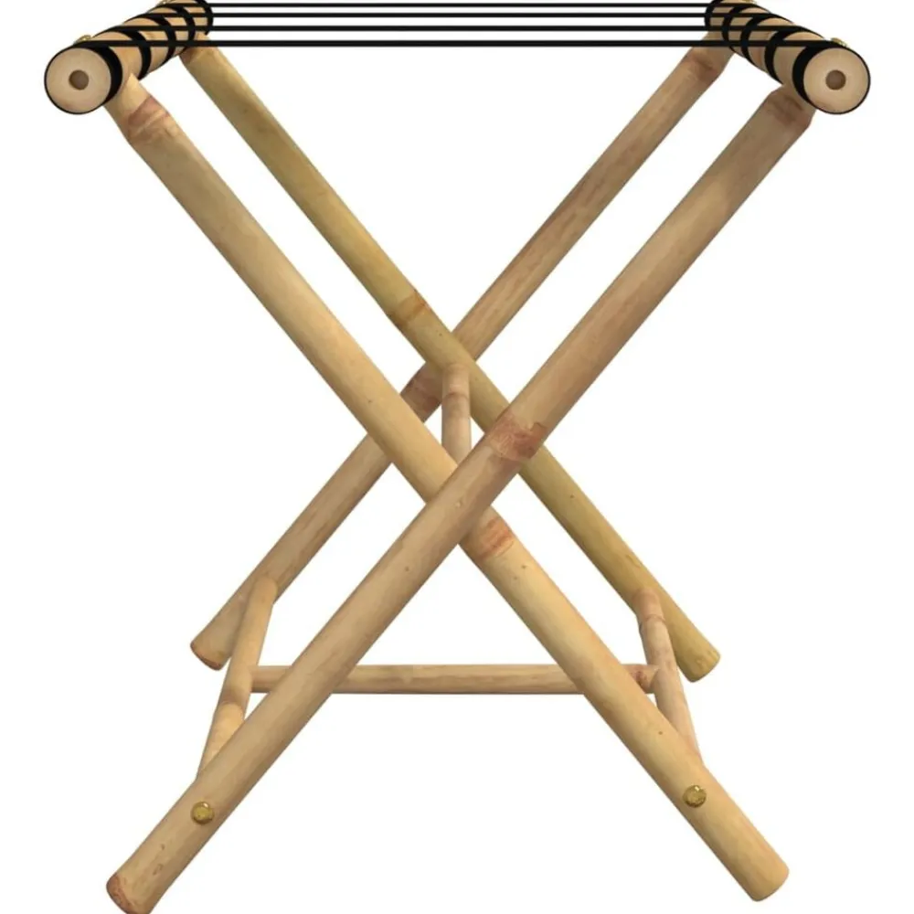 vidaXL Soporte plegable para maletas bambú 62x42x50,5 cm Hot