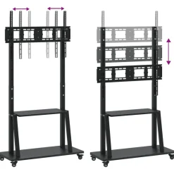 vidaXL Soporte TV con ruedas pantalla 32-90'' Max VESA 800x600mm 100kg