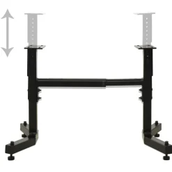 vidaXL Herramientas-Soporte universal para torno de madera