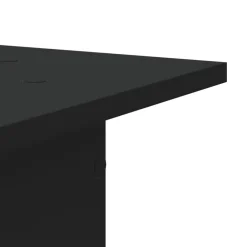vidaXL Soportes altavoces 2 uds madera ingeniería 30x30x40 cm Negro New