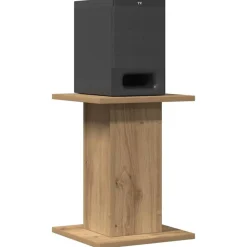 vidaXL Soportes altavoces 2 uds madera artesano 30x30x40 cm Roble Online