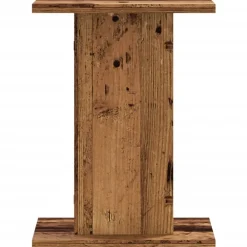 vidaXL Soportes altavoces 2 uds madera roble envejecido 30x30x40 cm Madera antigua Discount